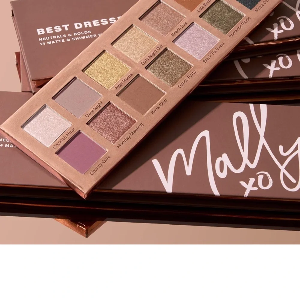 NIB Mally Beauty Best Dressed Lids Eyeshadow Palette Neutrals & Bolds